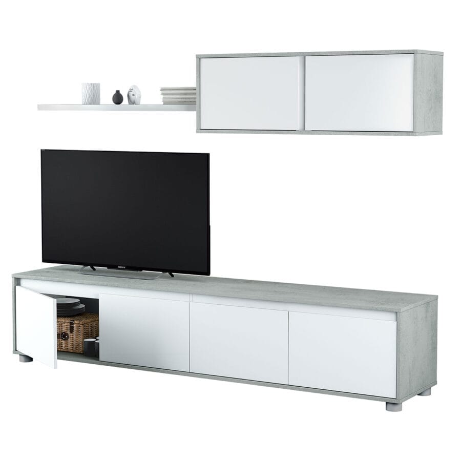 Salón Home Tv Cemento - Imagen 3