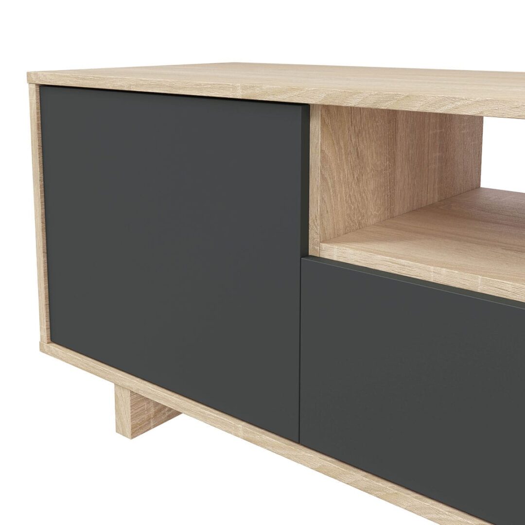 Mueble Bajo de Televisión Zaira Gris - Imagen 7