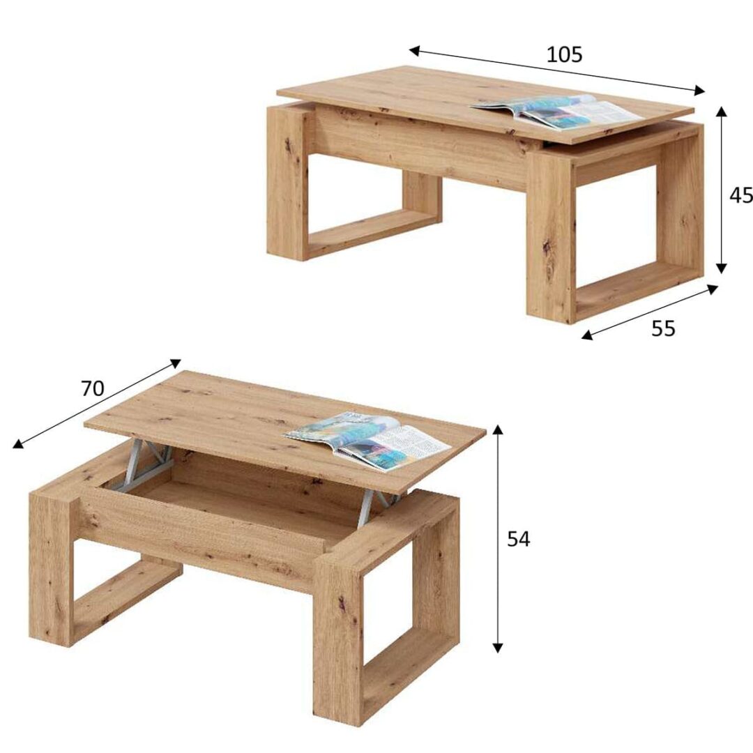 Mesa de Centro Elevable Nova - Imagen 10