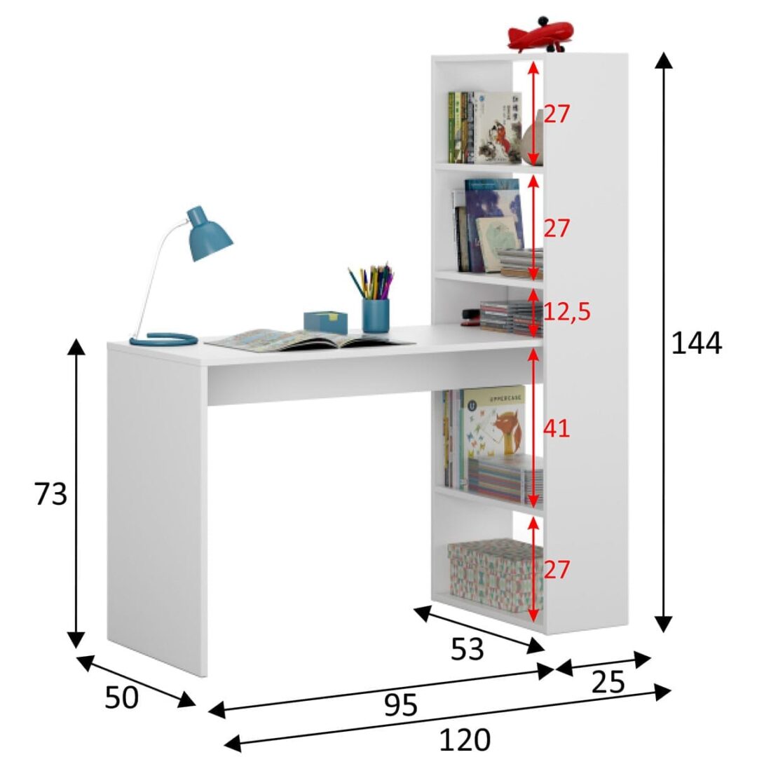 Mesa Escritorio Con Estantería Duplo - Imagen 4