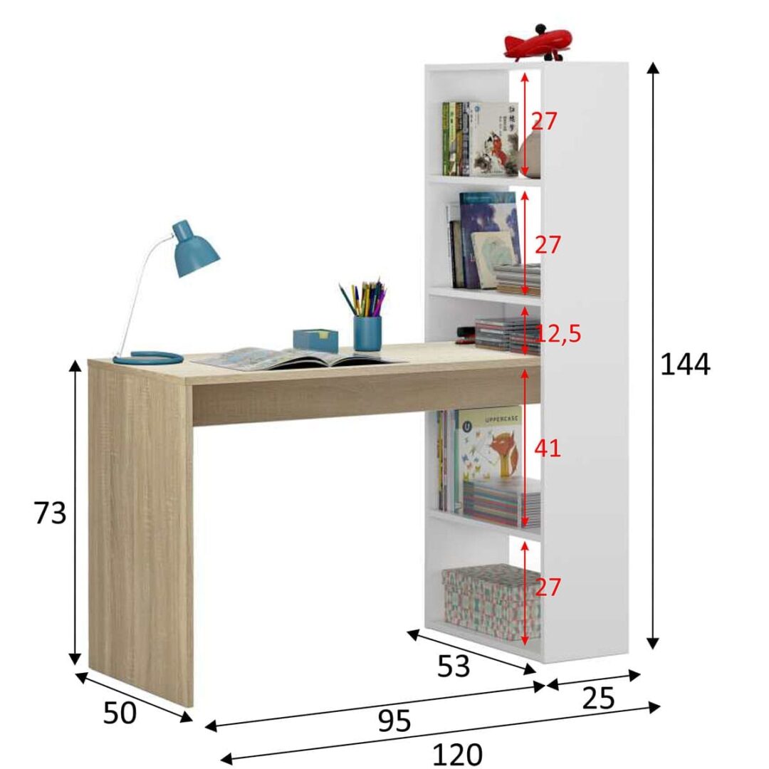 Mesa Escritorio Con Estantería Duplo - Imagen 11