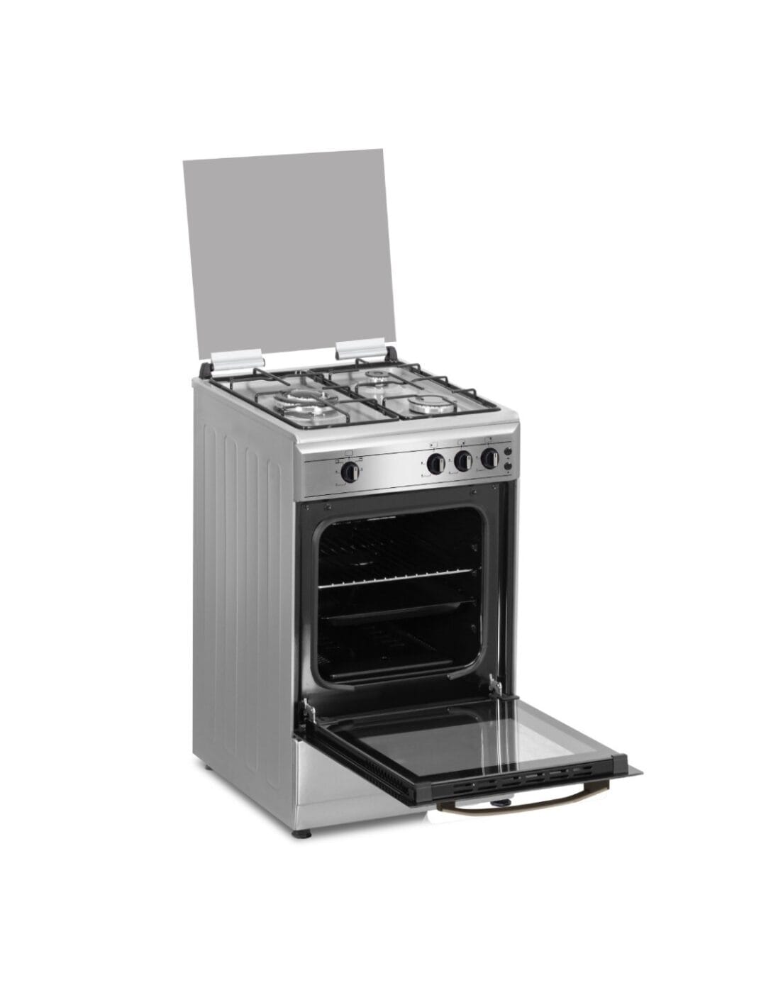 Cocina de Gas con Horno – 50 cm – Acero Inoxidable - Imagen 2