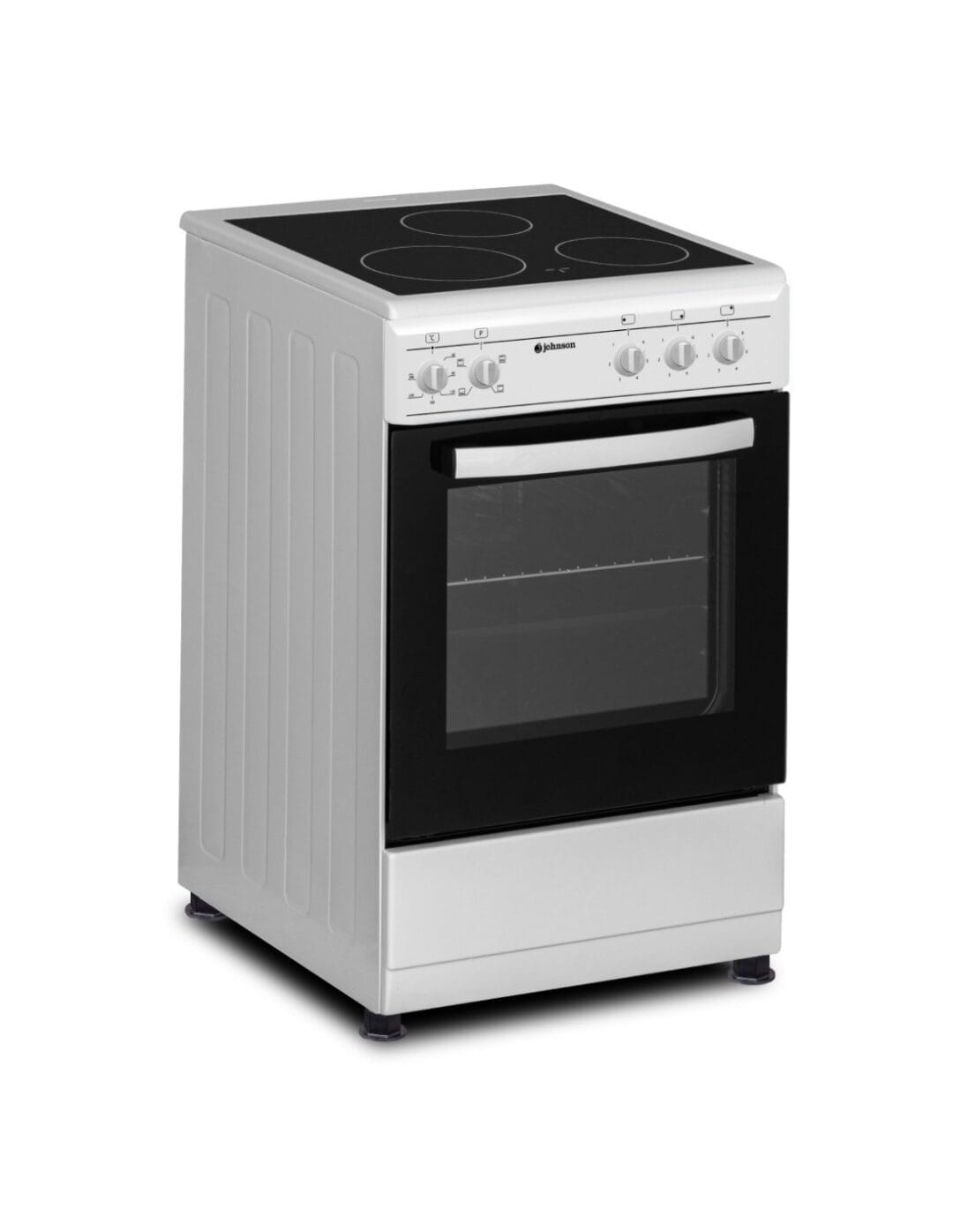 Cocina Eléctrica con Vitrocerámica y Horno Convencional - 50 cm - Blanco