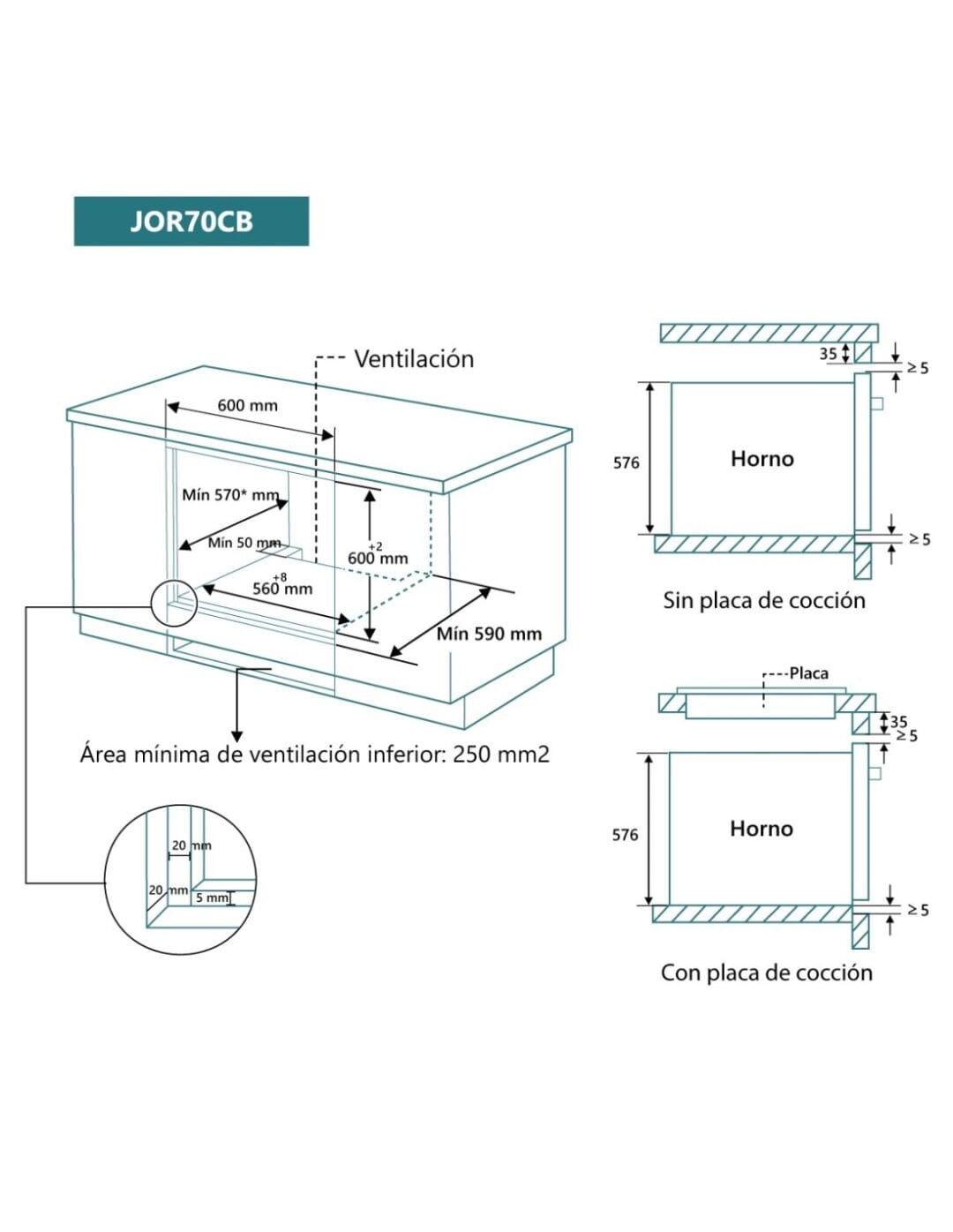 Horno 4 funciones y AquaClean Blanco - Imagen 3